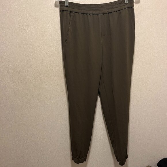 Banana Republic Pull On Elastic Waist Jogger Pant Athleisure Stretch Green Sz 4 - Picture 1 of 6